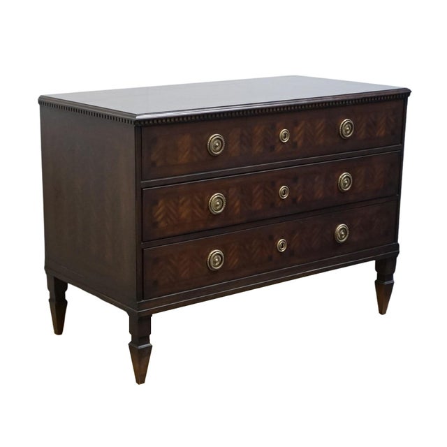 COUNCILL CRAFTSMEN Mahogany Traditional Duncan Phyfe Style 48" Low Chest of Drawers 35" High 48" Wide 24" Deep We...