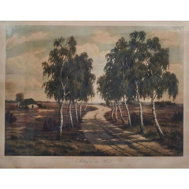 H. Schmidt, Mittag in Der Heide, Heliogravure under Glass, Framed For Sale - Image 11 of 12