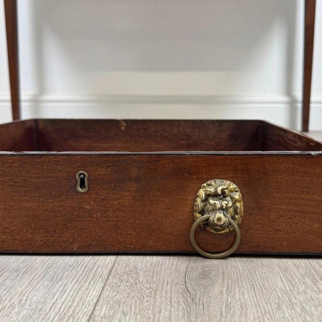18th Century English Mahogany Writing Table For Sale - Image 6 of 12
