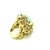 1960s 1960s 18k Gold Turquoise and Diamond Freeform Cocktail Ring, Size 7.5 For Sale - Image 5 of 17