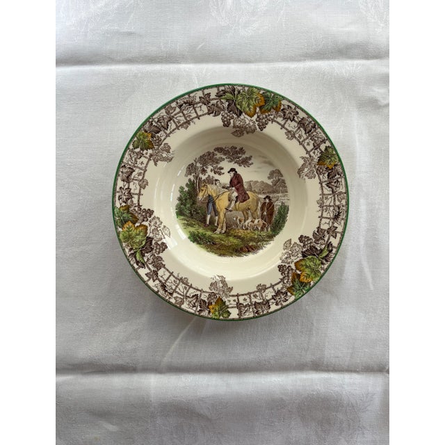 Vintage Copeland Spode’s Byron pattern set of 10 soup bowls. Made in England. The bowls have a diameter of 8.875”. Used,...