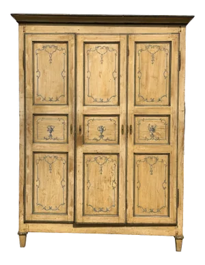 Italian Neoclassic Painted Armoire