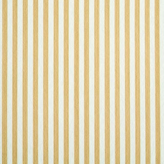 Schumacher Edwin Stripe Narrow Wallpaper in Wheat For Sale