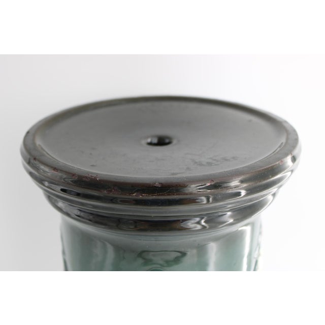 Stunning Vintage Weller Pottery Jardiniere Pedestal, 22" Tall For Sale In Dallas - Image 6 of 6