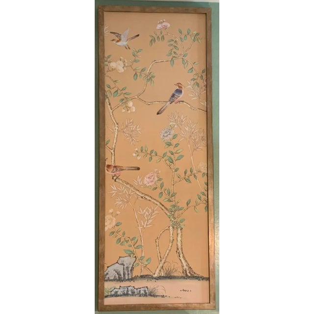 Vintage Mid 20th Century French Wallpaper Wall Panel For Sale In Los Angeles - Image 6 of 6
