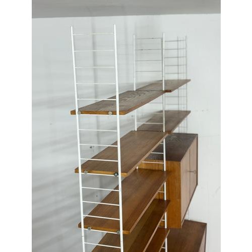 Mid-Century Modern String Shelving Wall Unit For Sale - Image 13 of 16