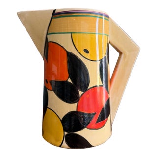 Clarice Cliff Orange & Lemon Pattern Odilon Jug – Scarce Shape, Circa 1930s For Sale