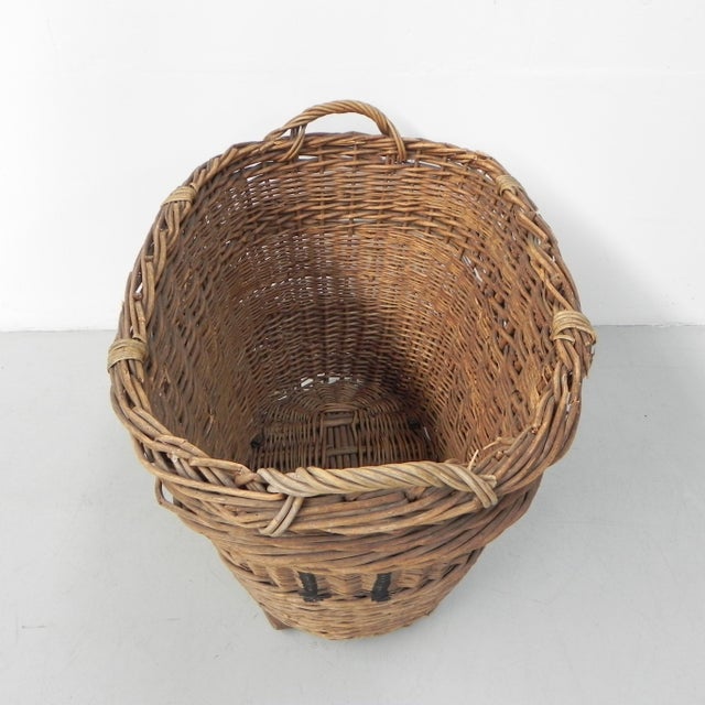Industrial Large Laundry Basket, 1950s For Sale - Image 3 of 18