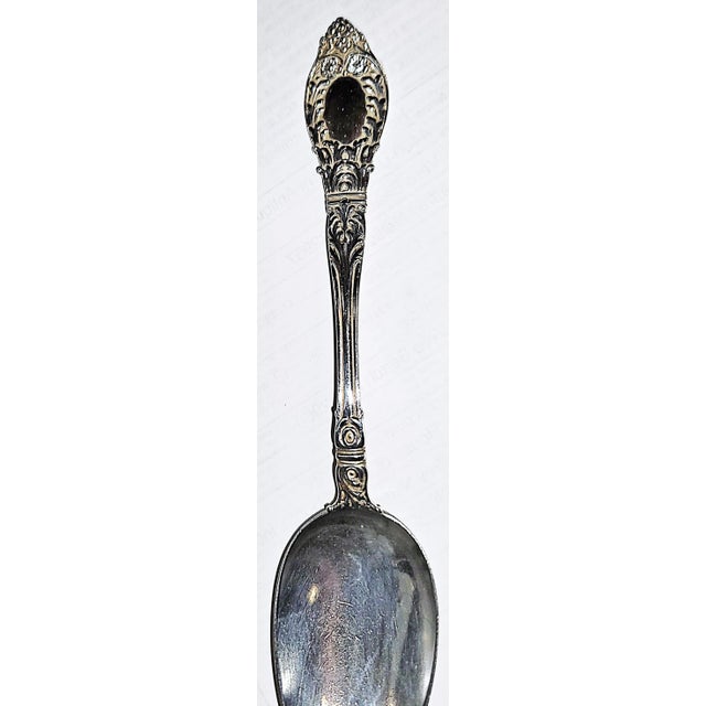 19c. Solid Sterling Silver Soup or serving spoon by JB & SK Knowles of Providence in their Roman pattern makes a fine...