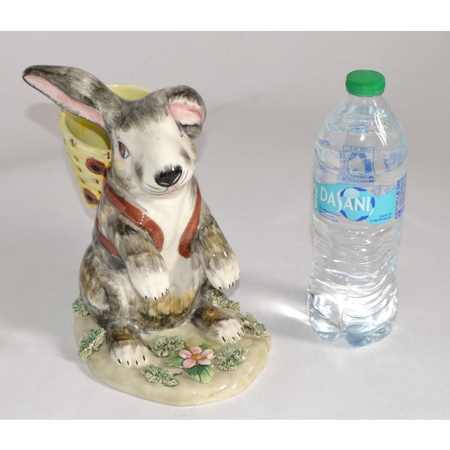 Ceramic Italian Collectible Handmade Rabbit Bunny Animal Ceramic Figurine Arts & Crafts For Sale - Image 7 of 14