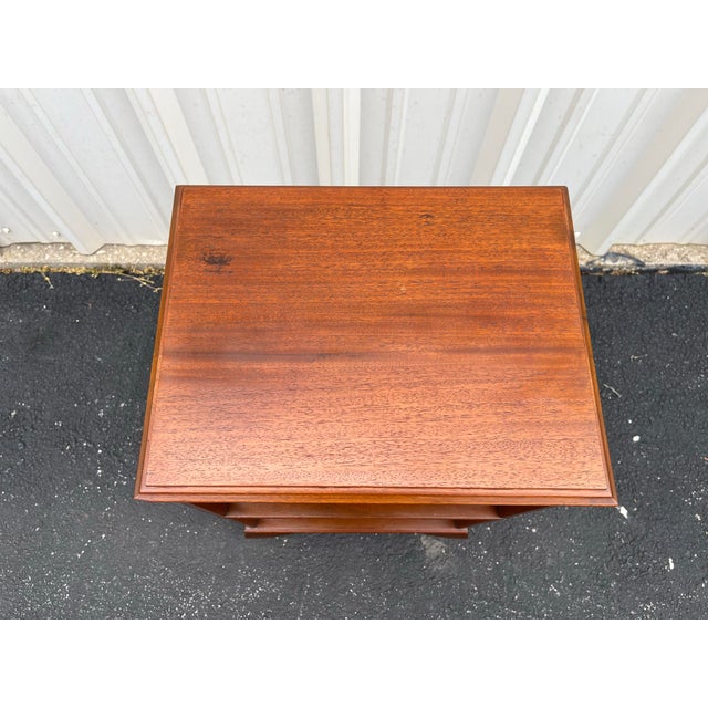 Vintage Chinoiserie Walnut Fretwork Etagere For Sale - Image 10 of 12