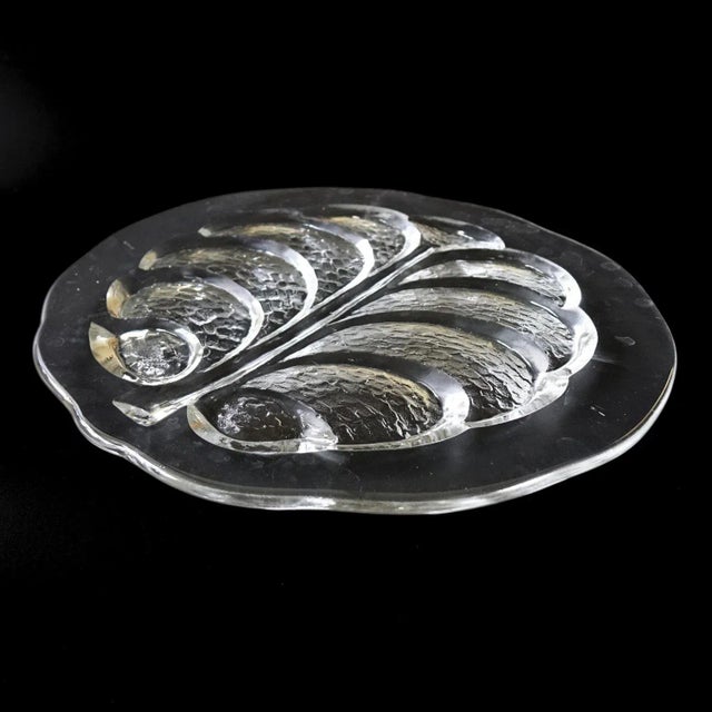 Large Vintage Eden Cheese Platter by Lars Hellsten for Orrefors For Sale - Image 3 of 7