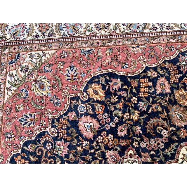 Textile Vintage Turkish Hereke Rug For Sale - Image 7 of 18