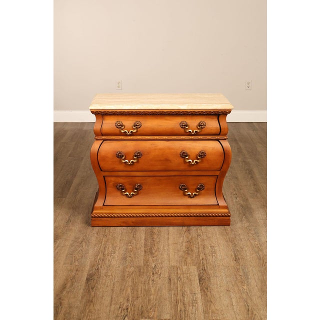 Century Furniture Baroque Style Marble Top Bombe Chest Of Drawersd For Sale - Image 15 of 18