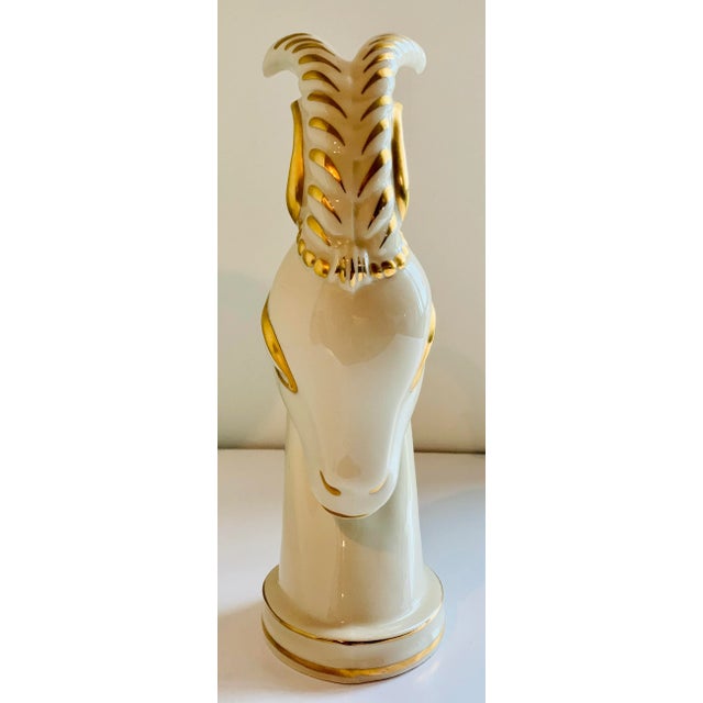 Art Deco Vintage Art Deco Ceramic Gazelle Figurine in the ‘Style of Royal Haeger’, Circa 1930s For Sale - Image 3 of 9