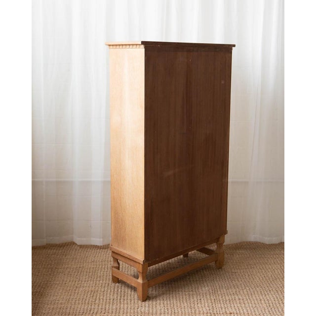 1960s Attributed to Henning Kjaernulf Danish Modern Oak Corner Cabinet For Sale - Image 14 of 15