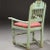 Danish Lars (Hugger) Pedersen Folk Art Painted Birch Armchair For Sale - Image 4 of 8