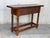 18th Carved Two-Drawer Baroque Spanish Walnut Console Table With Iron Hardware For Sale - Image 4 of 13