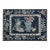 Antique Chinese Art Deco Rug in Navy Blue With Pictorial Patterns by Rug & Kilim For Sale