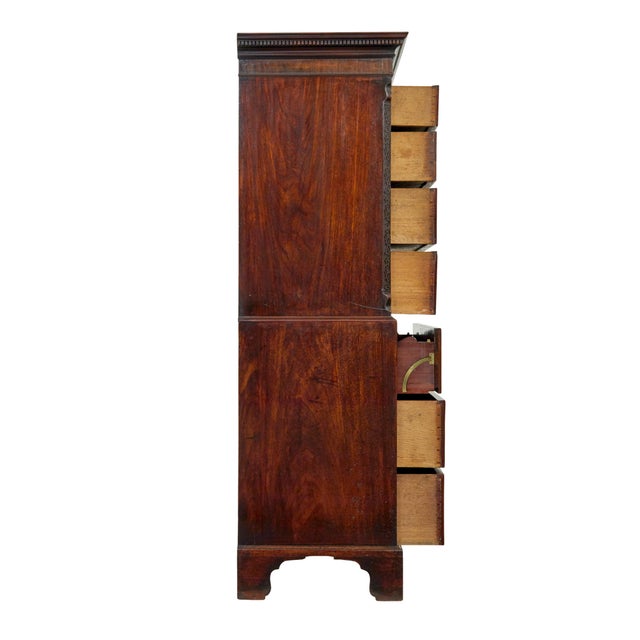 Antique Georgian Mahogany Secretaire, 1800 For Sale - Image 9 of 11