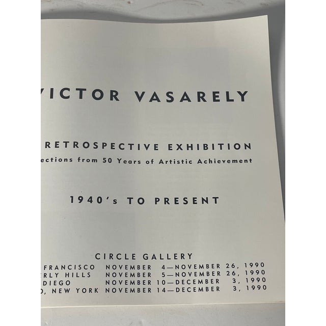 Victor Vasarely Victor Vasarely Retrospective Exhibition 1990 Book For Sale - Image 4 of 5