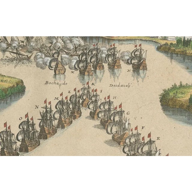 Venetian Fleet vs. Ottoman Turks, 1656, Paper For Sale - Image 6 of 10