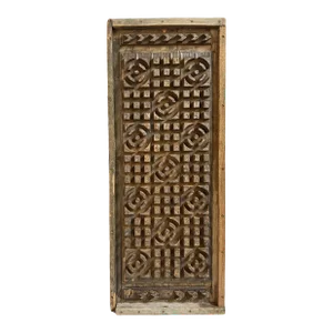 Antique Wood Squares & Circles Print Block