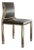 "Pagina" Chair With Bronze and Tailor Made Leather For Sale