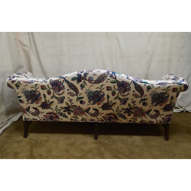 Ethan Allen Chippendale Style Camel Back Sofa Chairish