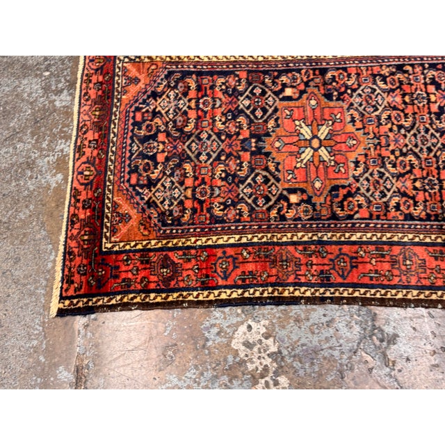 3 Ft 1 in × 4 Ft 4 in Persian Hand-Knotted Wool Accent Rug, Vintage For Sale - Image 9 of 12