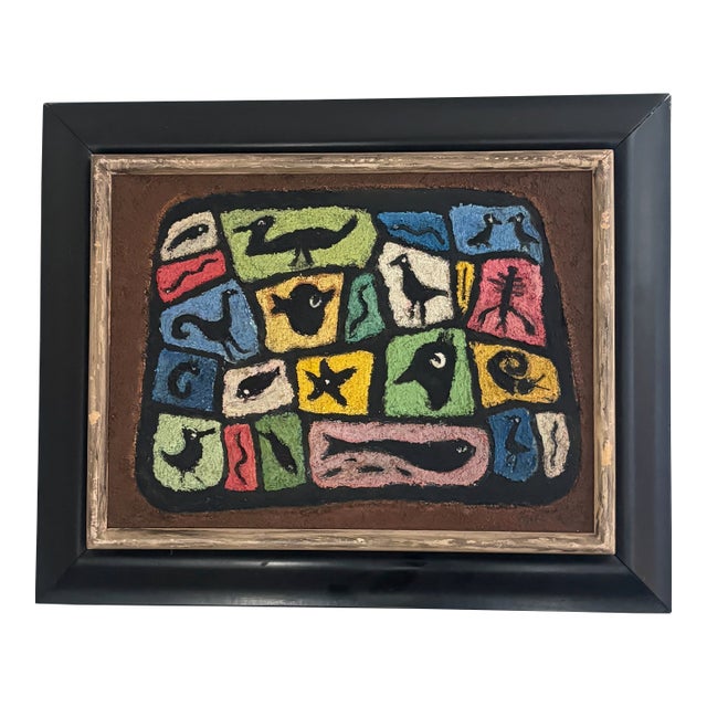 Small Mid Century Modern Painting For Sale