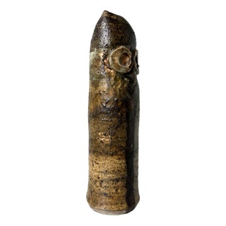 Owl Carved from Stoneware by Alfred Berger For Sale