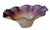 Contemporary Late 20th Century Vintage Hand-Blown Jozefina Ruffled Art Glass Plum- and Champagne-Colored Bowl For Sale - Image 3 of 10