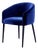 Utopía Dining Chair in Blue Velvet from Moanne For Sale