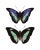 Reproduction Art Deco Butterflies in Chartreuse and Purple Artwork For Sale