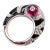 Cartier Beautés Du Monde White Gold Diamond Rubellite Onyx Ring, Size 6 For Sale In Philadelphia - Image 6 of 12