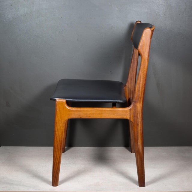 Mid-Century Eric Buch Reupholstered Teak Dining Chairs c.1960 For Sale - Image 13 of 18