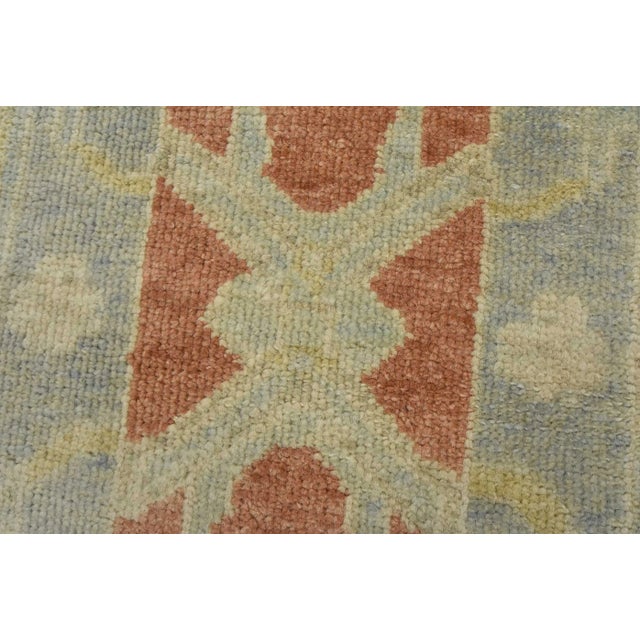 Textile Anatolia Runner 2’10” X 8’7” Blue Wool Tribal Hand-Knotted Oriental Rug For Sale - Image 7 of 12