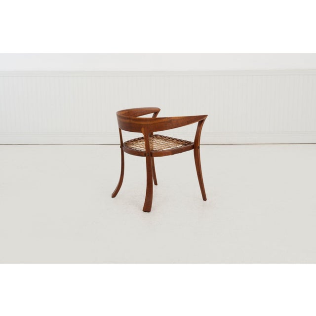 Wood Arthur Carpenter Espenet Curved Back Arm Chair 1980c. For Sale - Image 7 of 18