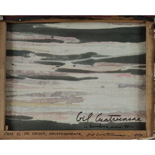 Gil Cuatrecasas, Composition, 1970, Oil on Canvas For Sale - Image 4 of 7