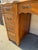 Mid 20th Century Vintage French Provincial Writing Desk With Leather Inset Top, Cabriole Legs & Brass Hardware For Sale - Image 5 of 12