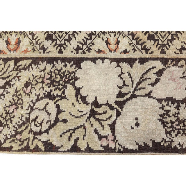 Textile 1880s Antique Bessarabian Kilim Rug with Floral Motif and Graphic Charm For Sale - Image 7 of 7