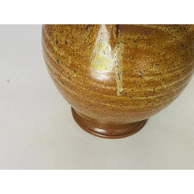 Mid-Century French Provincial Stoneware Pottery Jar For Sale - Image 4 of 12