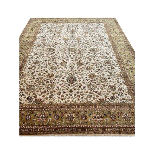 10x14 Handwoven Indian Agra Area Rug - 107604 For Sale In Dallas - Image 6 of 13