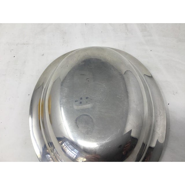 Dansk Vintage Dansk Silver-Plate Torun Dish by Vivianna Torun Bülow-Hübe For Sale - Image 4 of 10