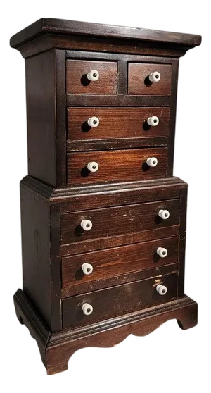 19Thc Mini Step Back Child's Cupboard-2 Pcs.