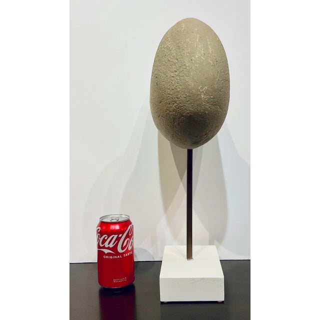 Organic Modern Abstract Taupe and White Sculpture For Sale - Image 4 of 4