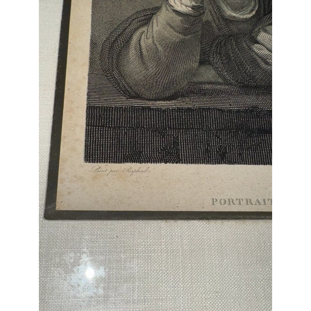 Wood 18th Century Engraving of Raphael by Mauro Gandolfi For Sale - Image 7 of 7