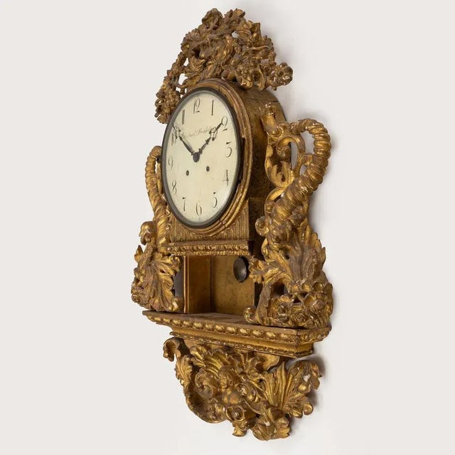Wall Clock from Jonas Cederlund, 1850 For Sale - Image 5 of 6