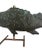Metal Antique American Patinated Copper Fish Weathervane on Custom Display Stand For Sale - Image 7 of 10